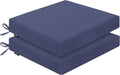 Outdoor Chair Cushions 19 x 19 x 2.5 in Set of 2 Blue