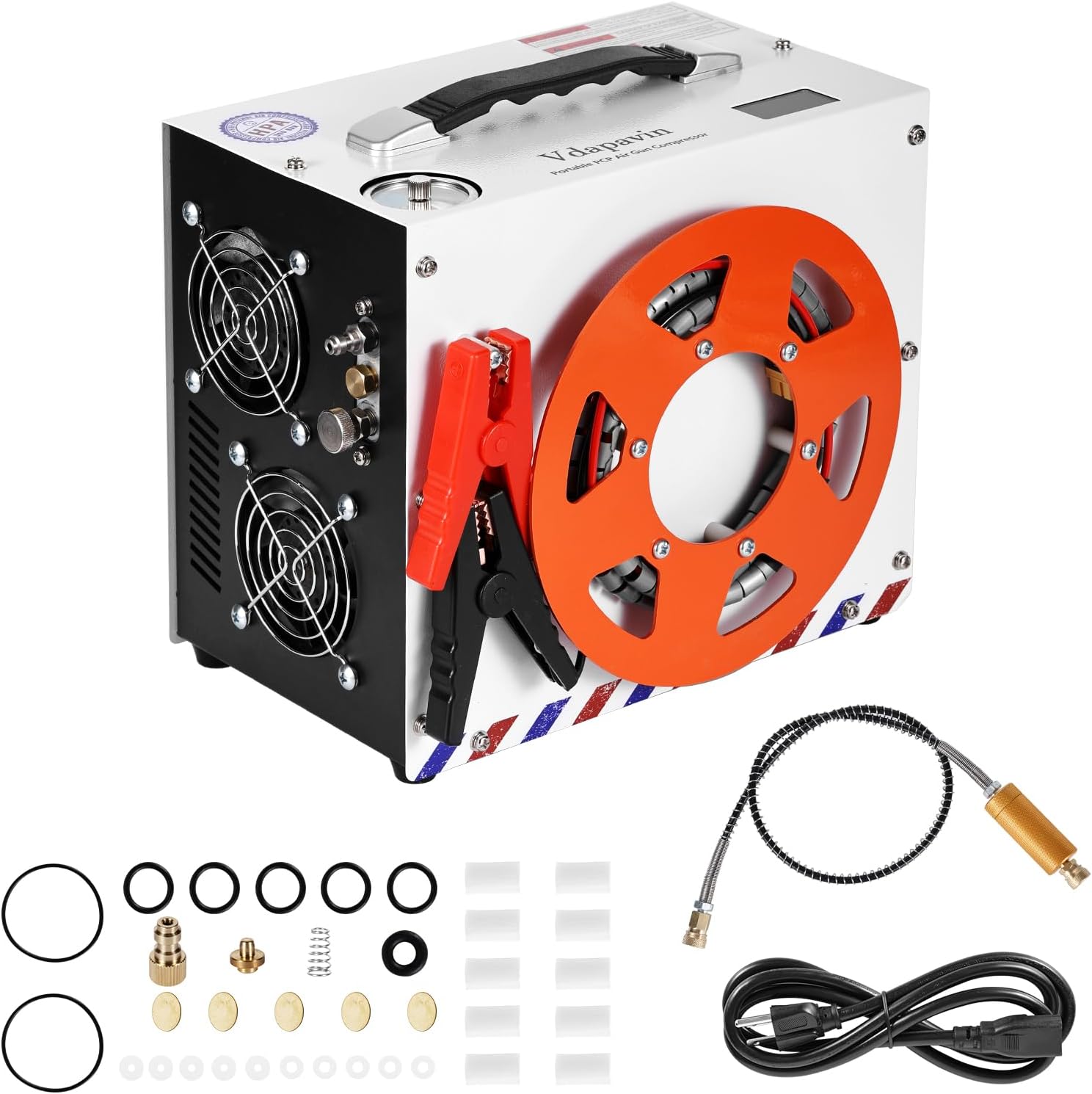 Portable 4500 Psi Air Compressor - Oil/Water Free - Dual Power Sources