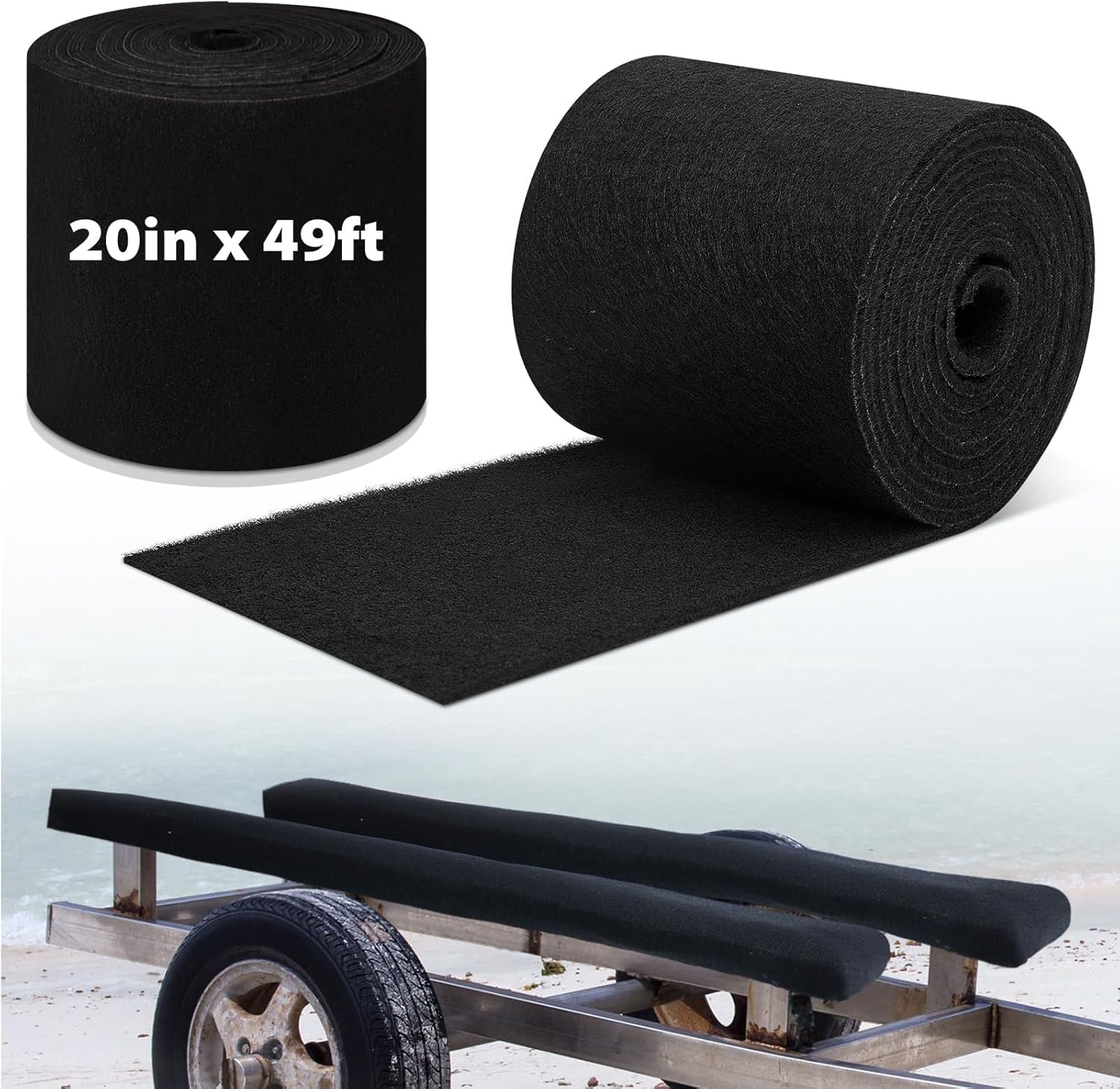 Timgle Boat Trailer Bunk Carpet for Durable Marine Use