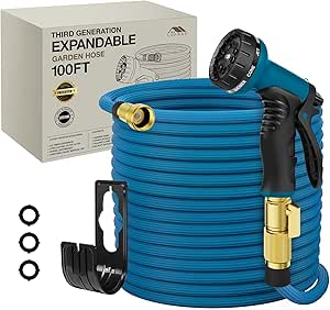 Expandable Garden Hose 100ft - Lightweight, No-Kink Design