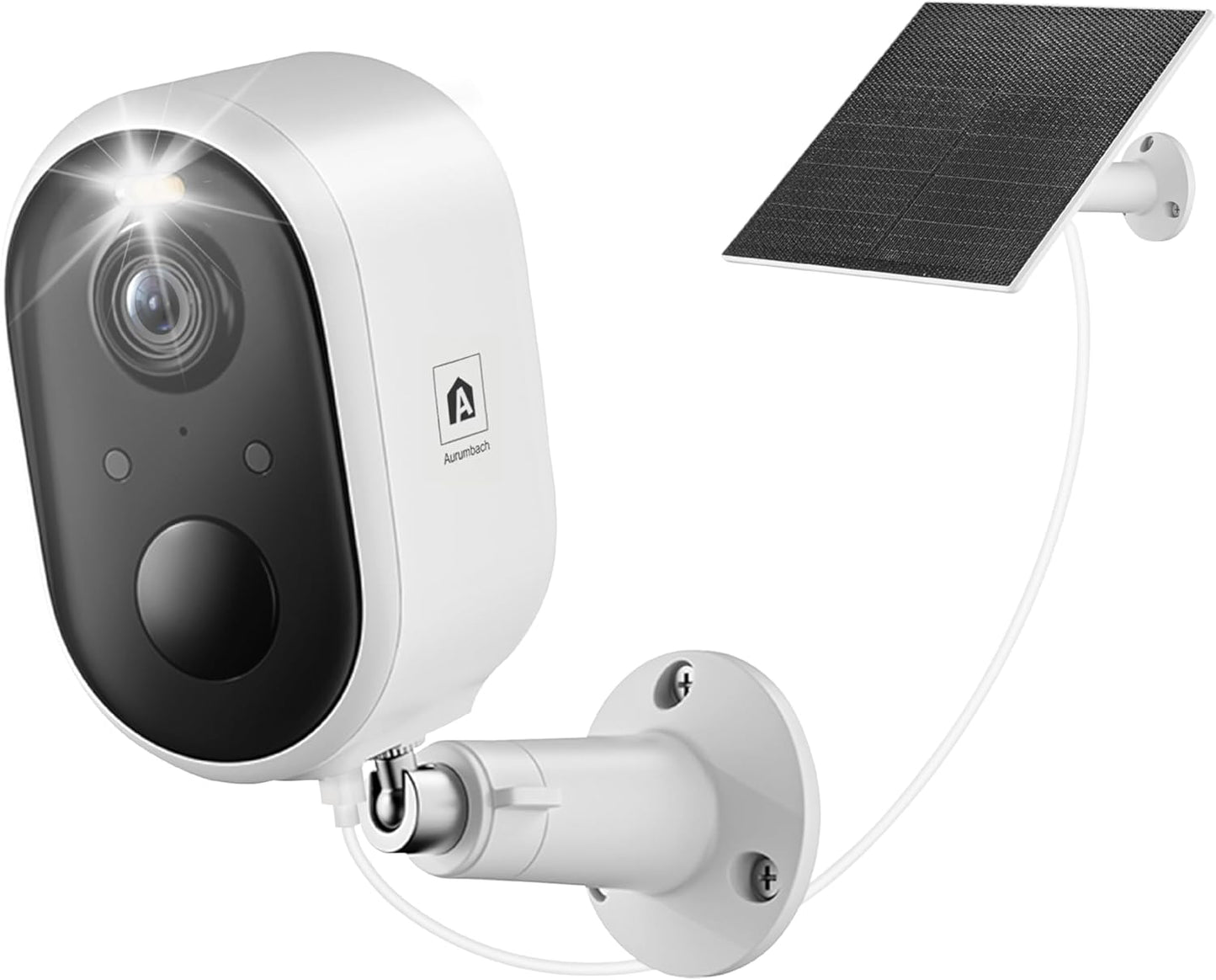 Solar Security Camera Outdoor Wireless with 2K Night Vision