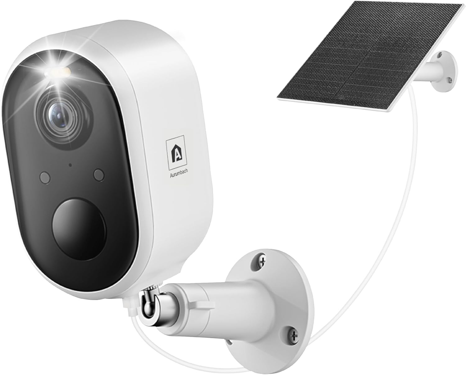 Solar Security Camera Outdoor Wireless with 2K Night Vision