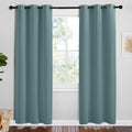 NICETOWN Blackout Curtains Greyish Blue 42in x 78in - Thermal Noise