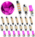 NTNEV 24PCS LED Interior Replacement Bulbs - Pink Interior Car Light