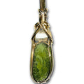 Genuine Moldavite Crystal Necklace Pendant - High Vibration Tektite