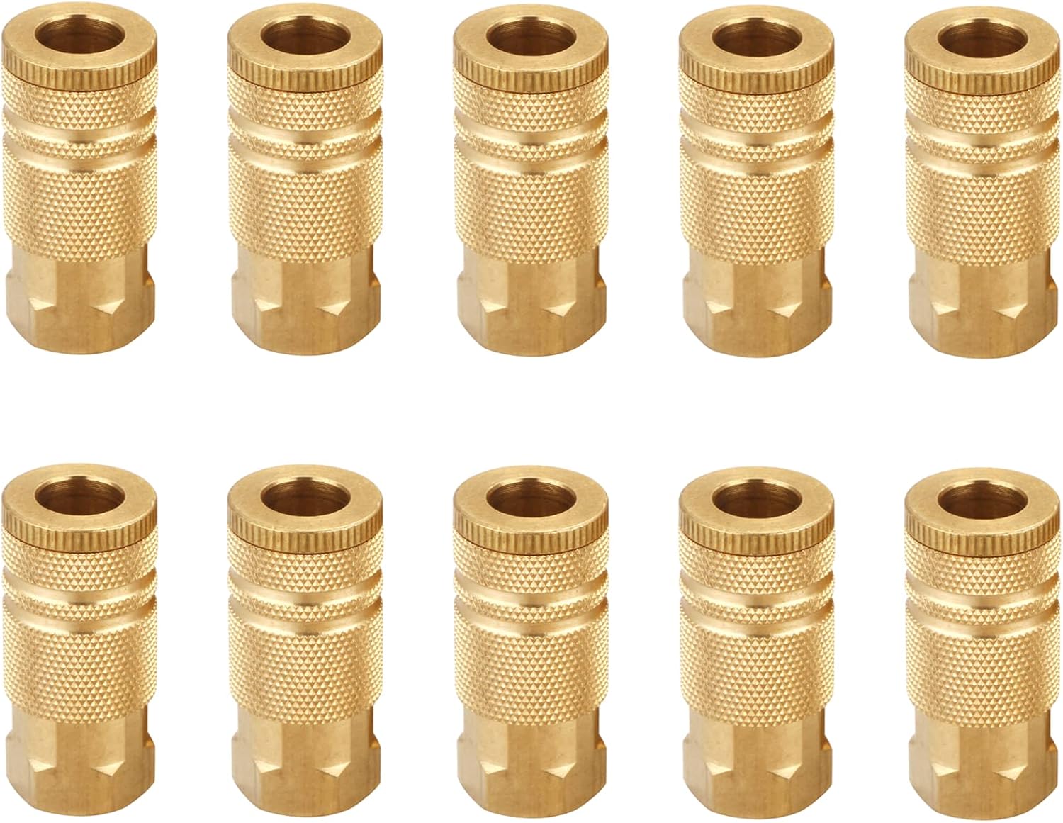 1/4 Inch Brass Female Industrial Coupler for Air Hose Fittings