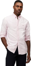 Tommy Hilfiger Men's Long Sleeve Oxford Button Down Shirt for Work