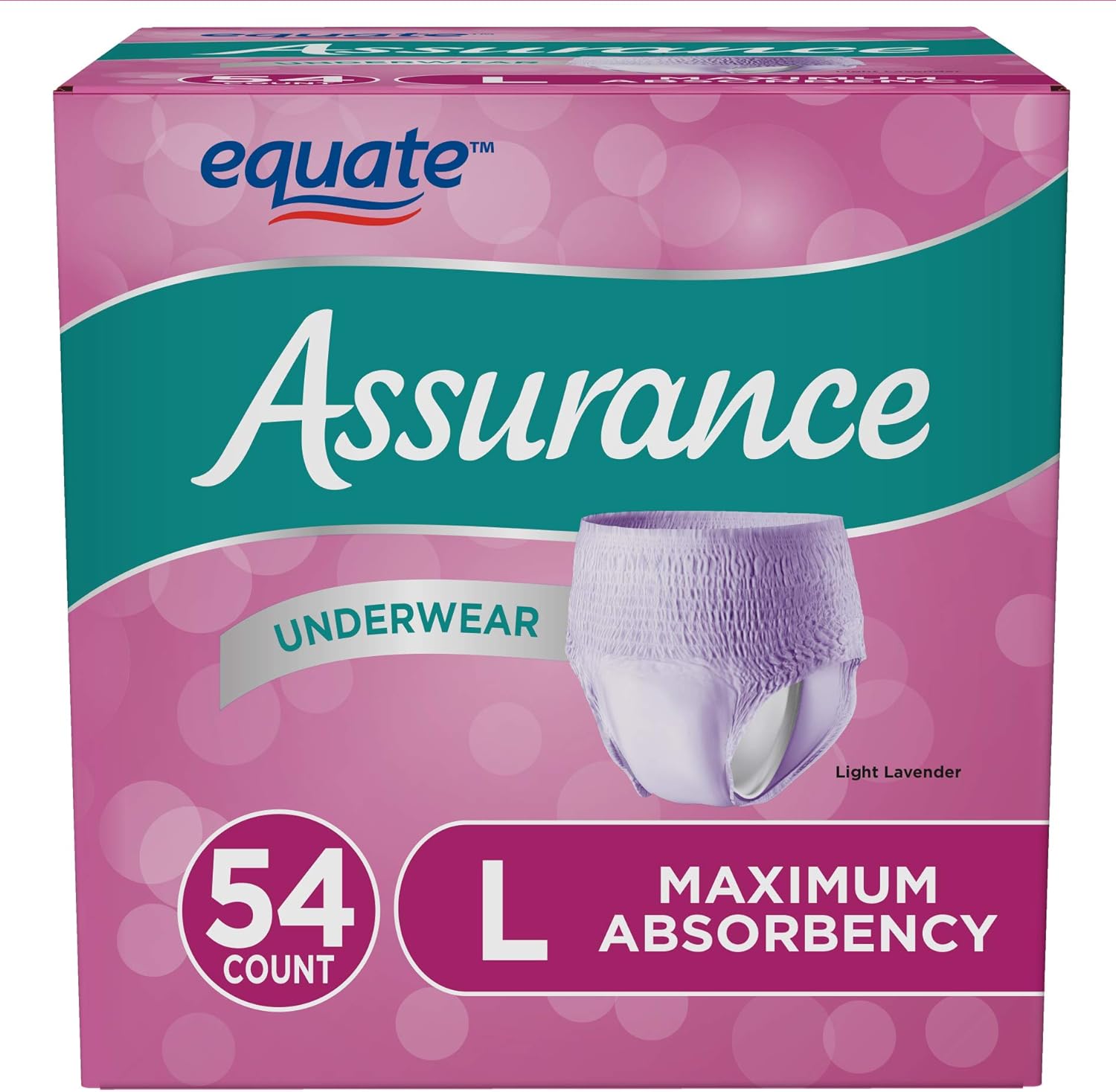 Assurance Women's Large 54ct - Maximum Protection