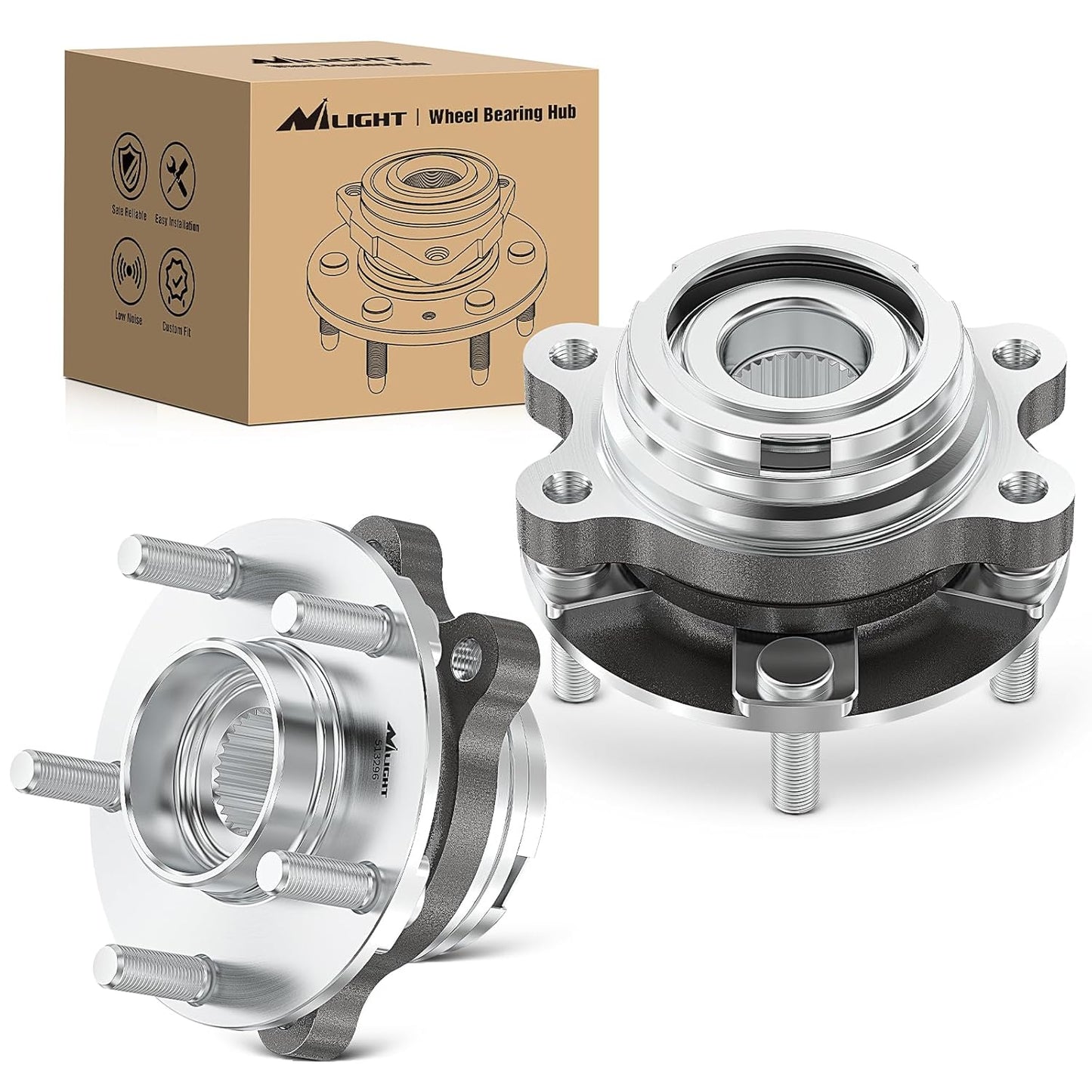 Nilight Front Wheel Hub Bearing Assembly for Nissan Vehicles