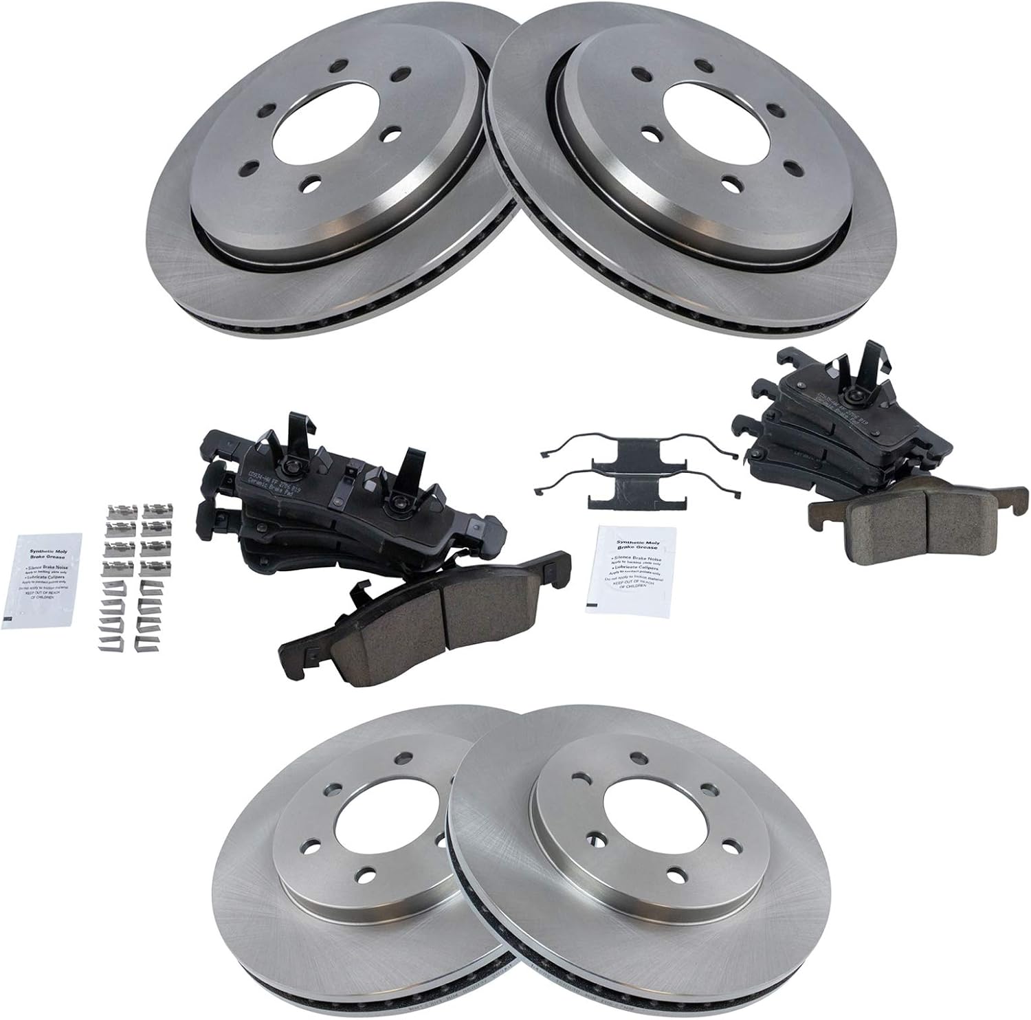 TRQ Brake Pad & Rotor Kit for 2003-2006 Ford Expedition