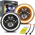 7 Inch LED Headlight Round H6024 High Low Beam with DRL - Versatile