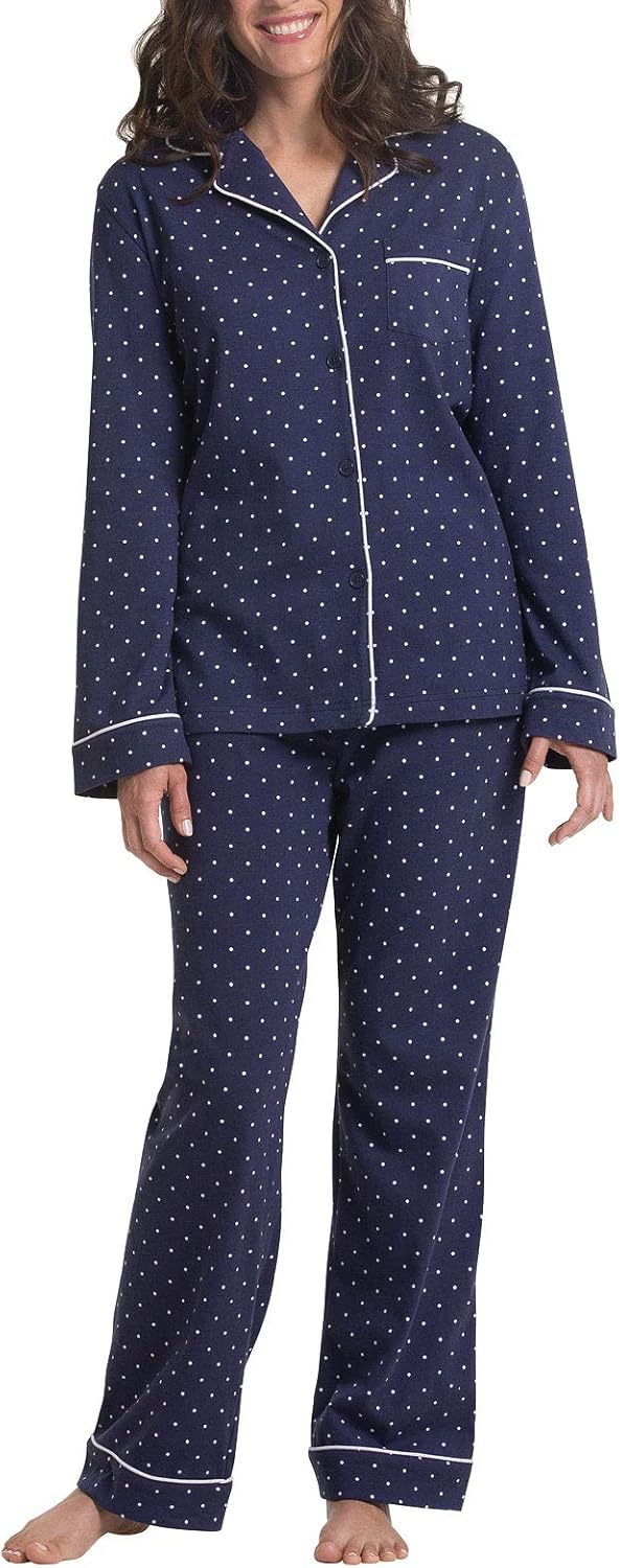 PajamaGram Pajama Set For Women - Cozy Cotton Jersey PJs