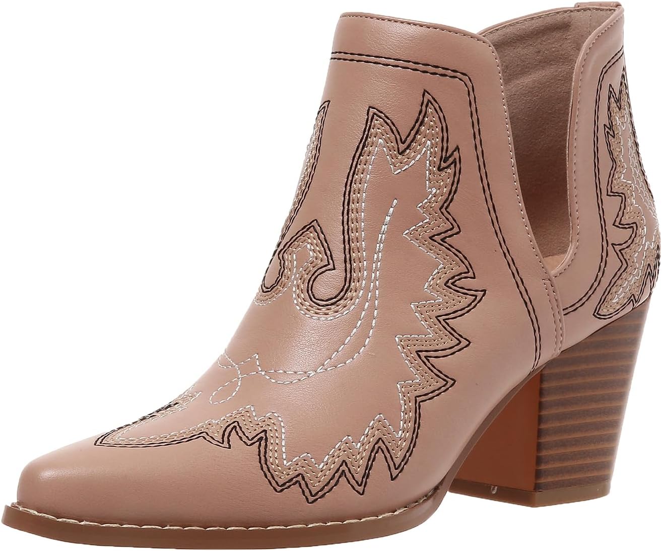 Stylish SelRoys Cowboy Boots for Women with Chunky Heels