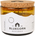 Beeswax Candle in Artisan Blown Amber Glass - 3-Wick 22 oz