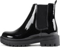 Women Lug Sole Low Heel Chelsea Bootie - Fashionable Platform
