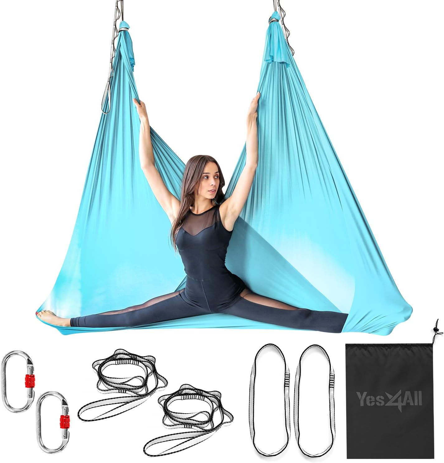 Yes4All Aerial Yoga Hammock for Strength and Flexibility