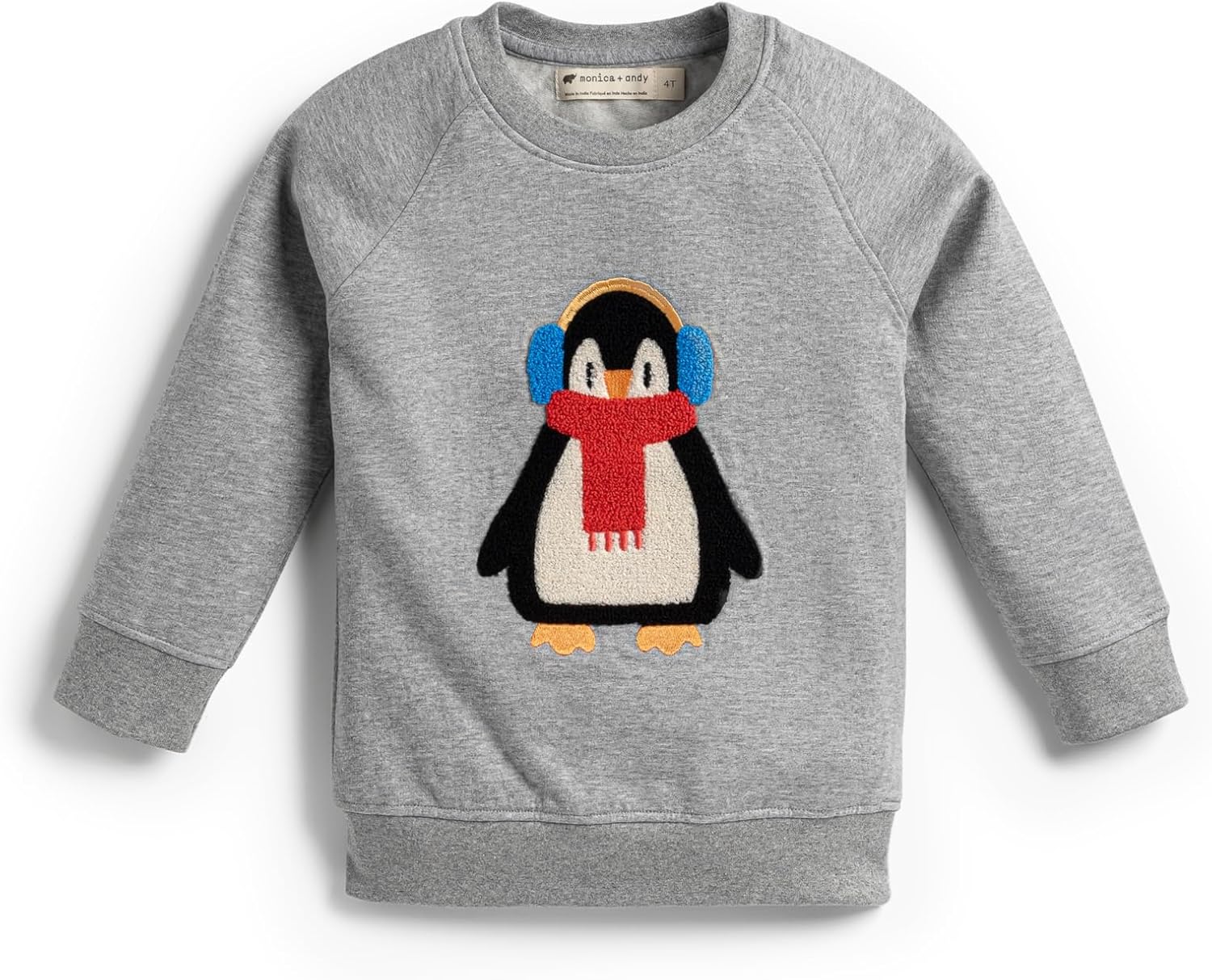 Organic Kids Crewneck Sweatshirt by MONICA + ANDY - Stylish Comfort