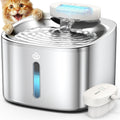 Wireless Cat Water Fountain 3.5L Rechargeable Cordless - Quiet
