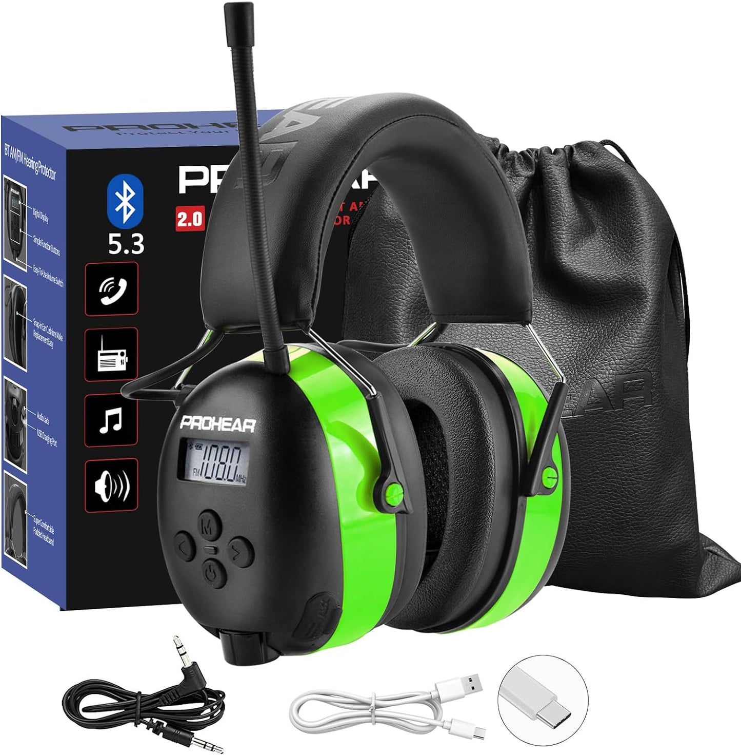 Wireless Radio Headphones - Enhanced Hearing Protection