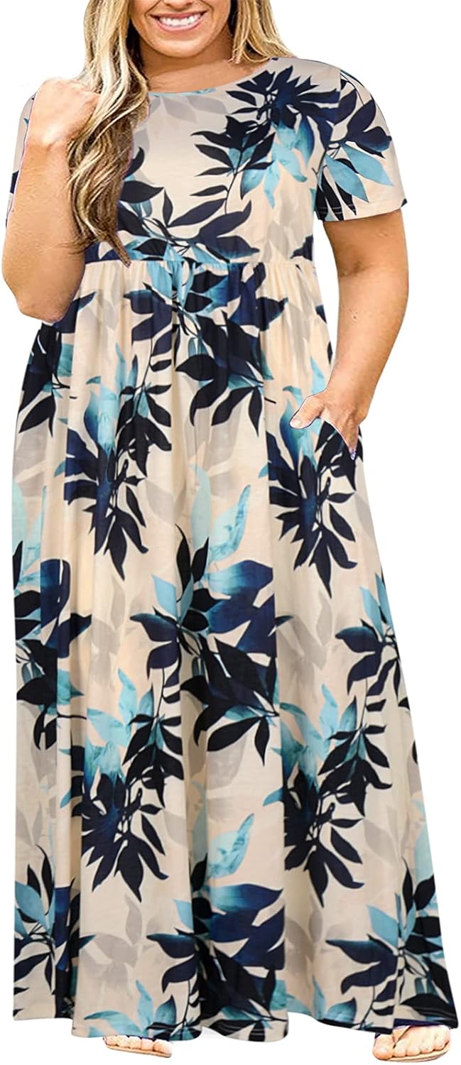 Plus Size Maxi Dresses for Curvy Women by Nemidor - Summer Style