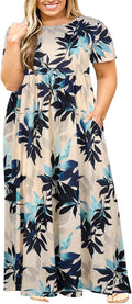 Nemidor Plus Size Maxi Dress for Curvy Women (Style H1C2)