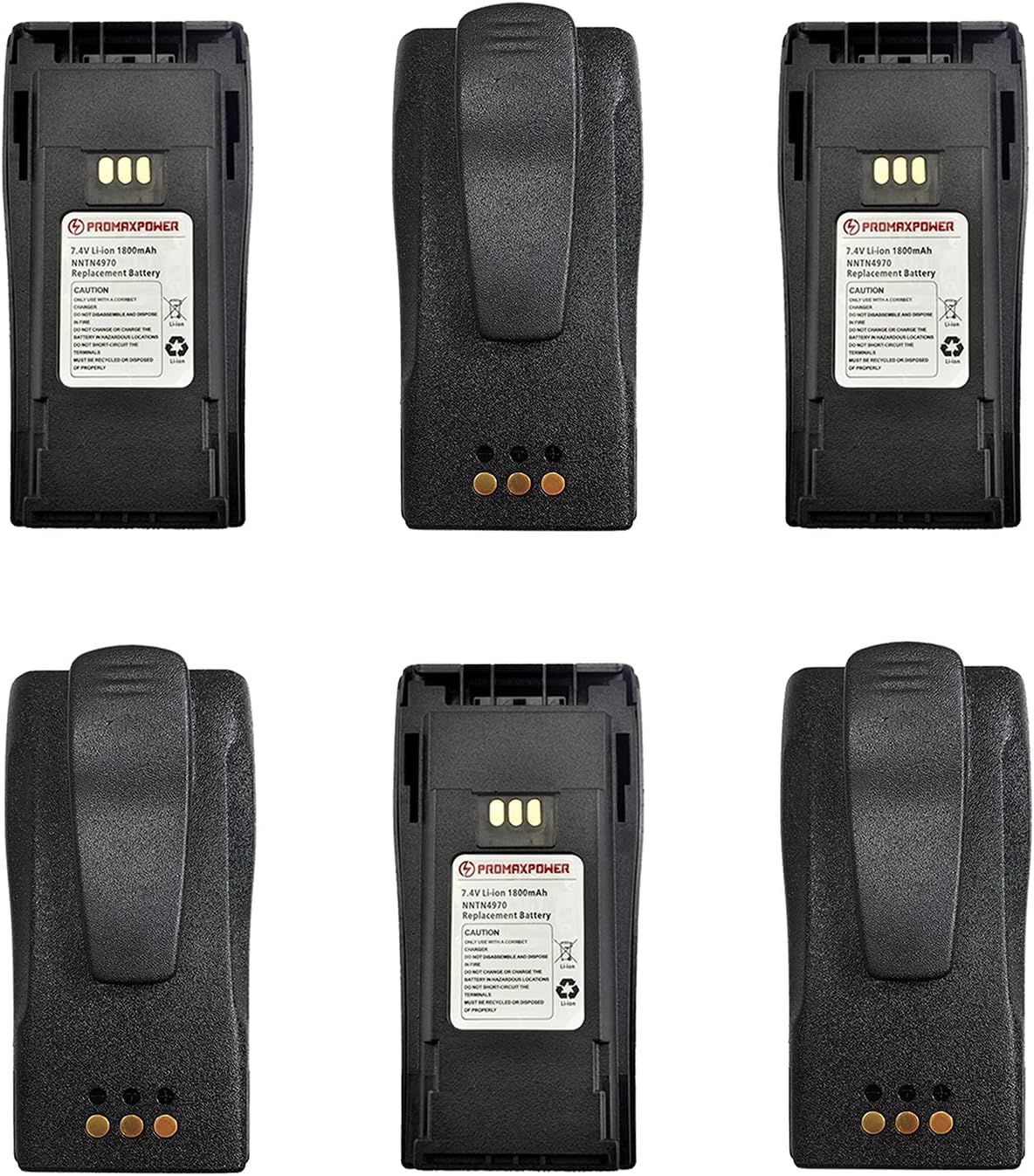PROMAXPOWER 1800mAh Li-Ion Flat Battery for Motorola Radios