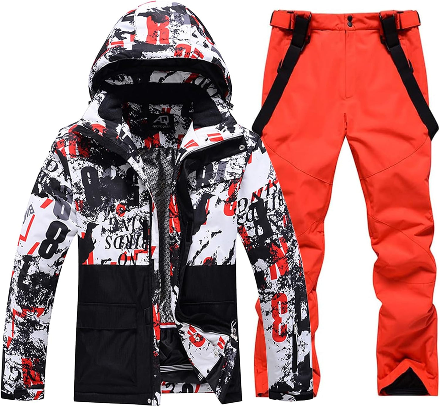 Insulated Waterproof Men's Ski Suit by RIUIYELE