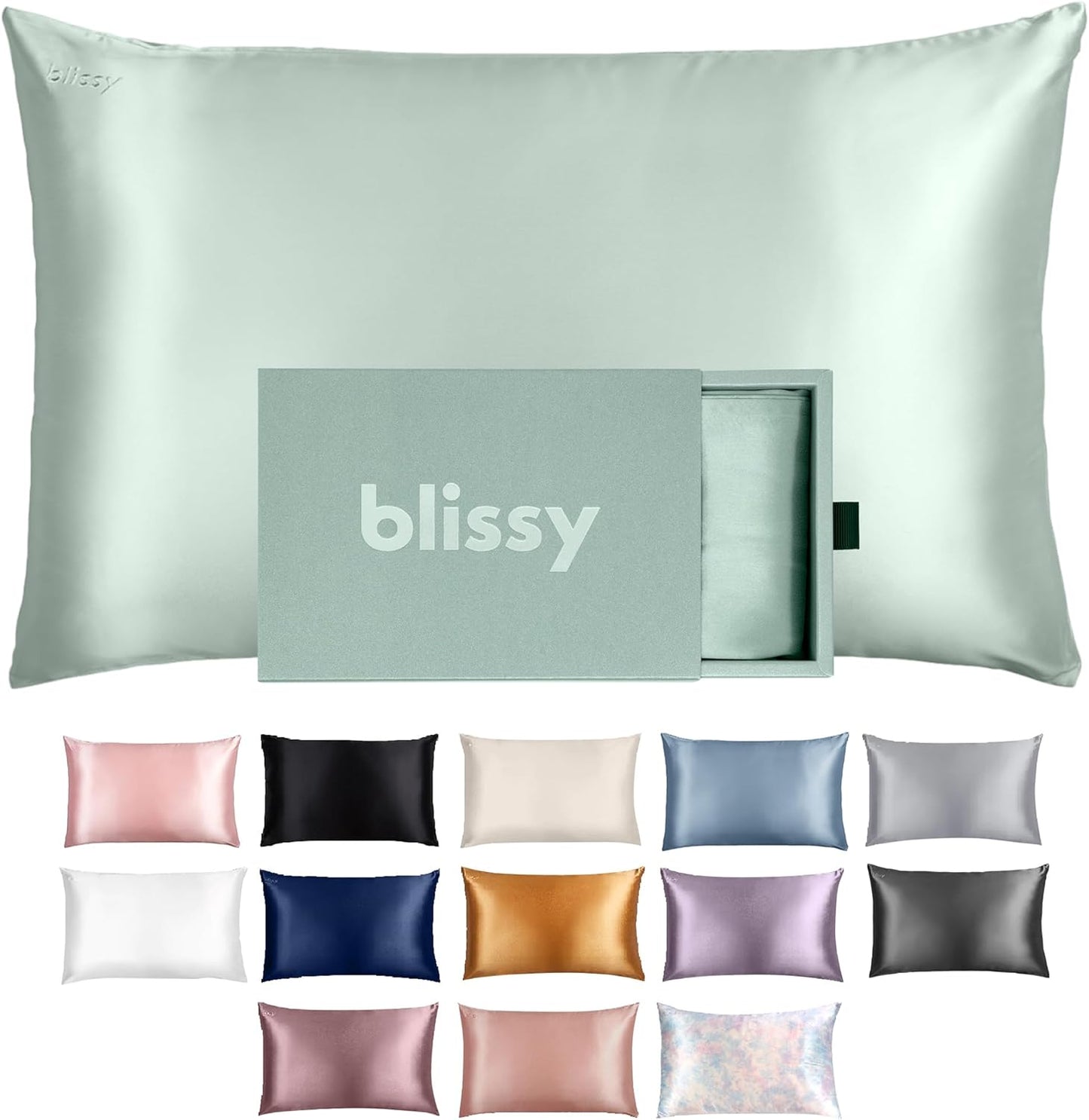 Blissy Silk Pillowcase - 100% Pure Mulberry Silk for Sleep