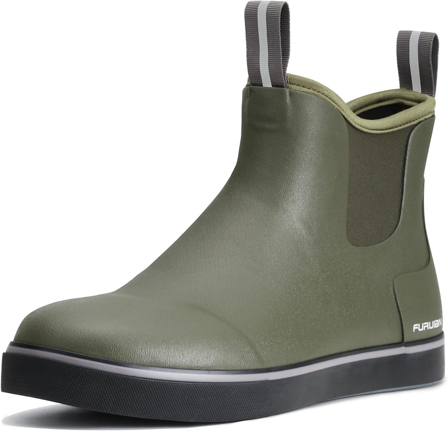 Furuian Men's Waterproof Deck Boots for Fishing and Gardening