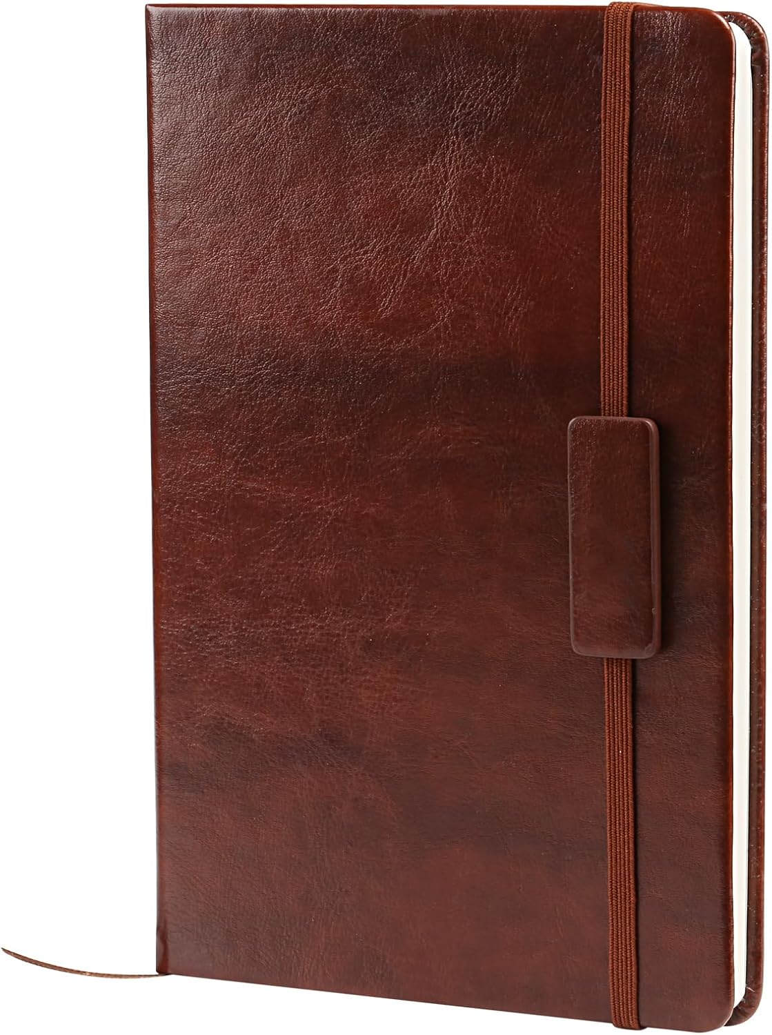 Kesoto A5 Classic Leather Hardcover Notebook | Elegant Diary with Expandable Pocket