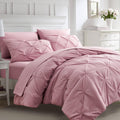 Ubauba Twin Size Pintuck Comforter Set - Soft All-Season Bedding