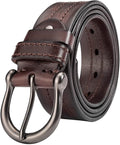 HOLMANSE Full Grain Leather Western Belt for Men - Gift Box