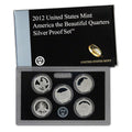 2012 S US Mint Quarters Silver Proof Set - Original Government Pack