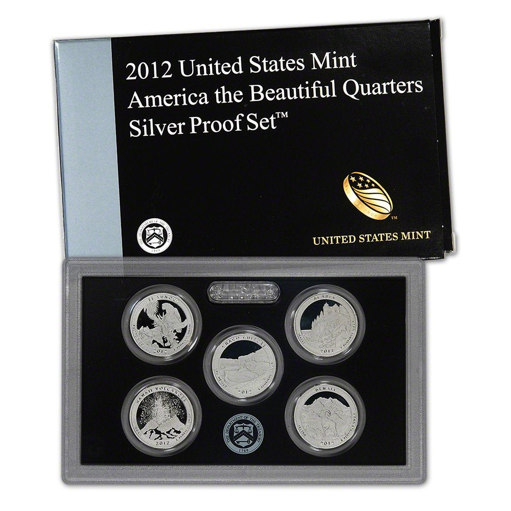 2012-S Silver Quarters Proof Set with Original Government Packaging