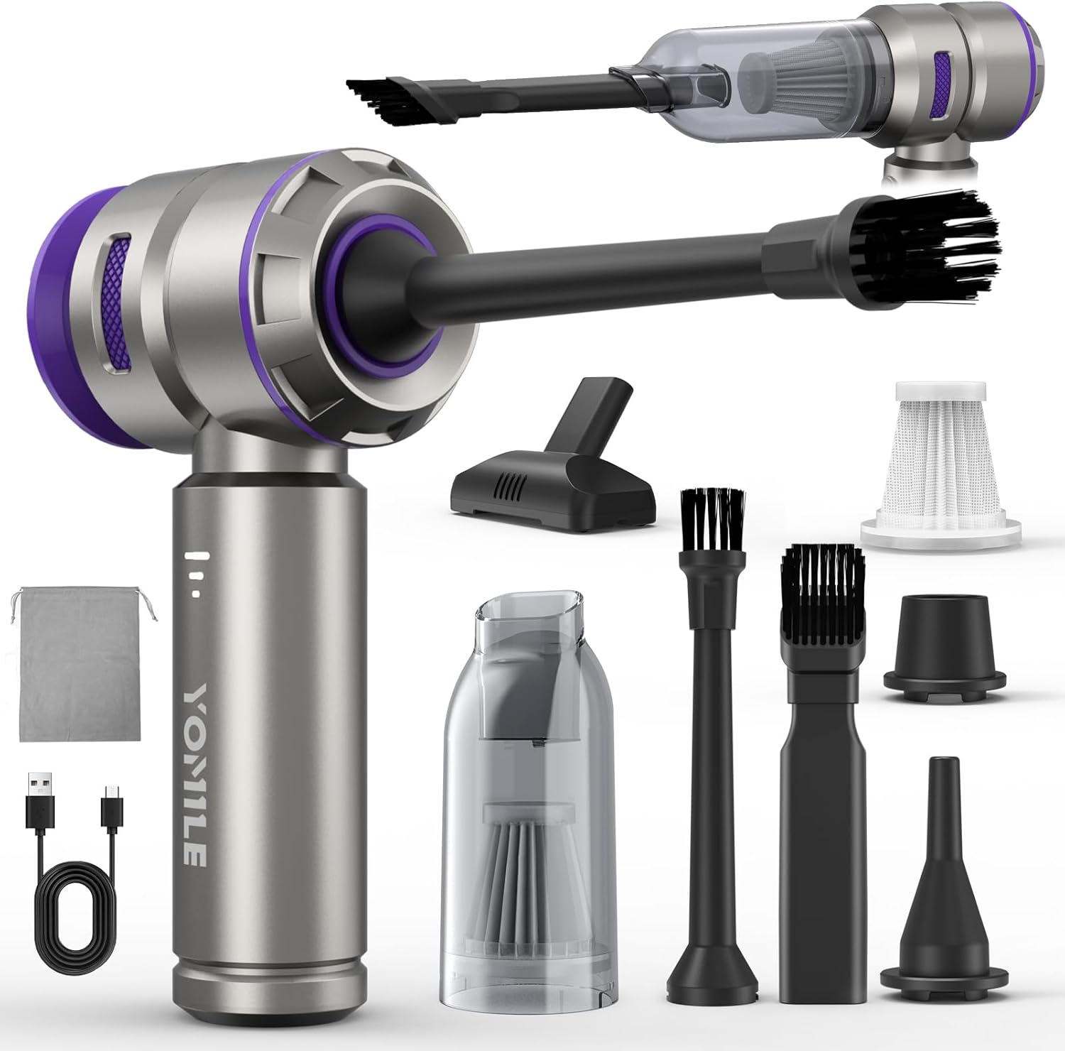 Electric Air Duster 2 in 1 Powerful Vacuum for Home and Car