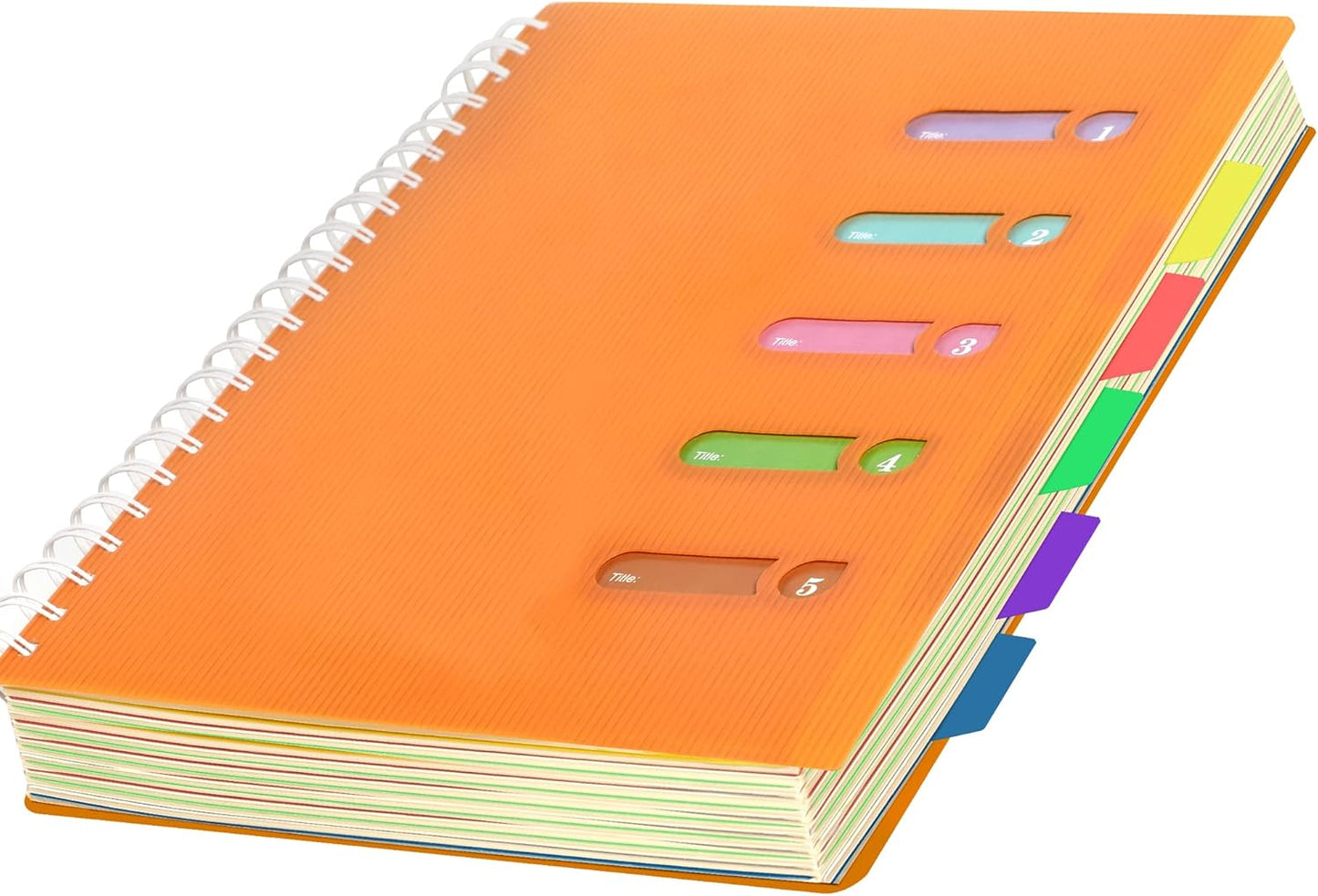 Yoment Large 5-Subject Spiral Notebook - Professional Organizer with Dividers