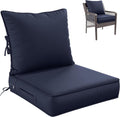 24 x 24 x 5 in Deep Seat Cushion Set for Patio - Removable Covers