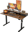 48 x 23 in Electric Standing Desk with 2 Drawers - Height Adjustable