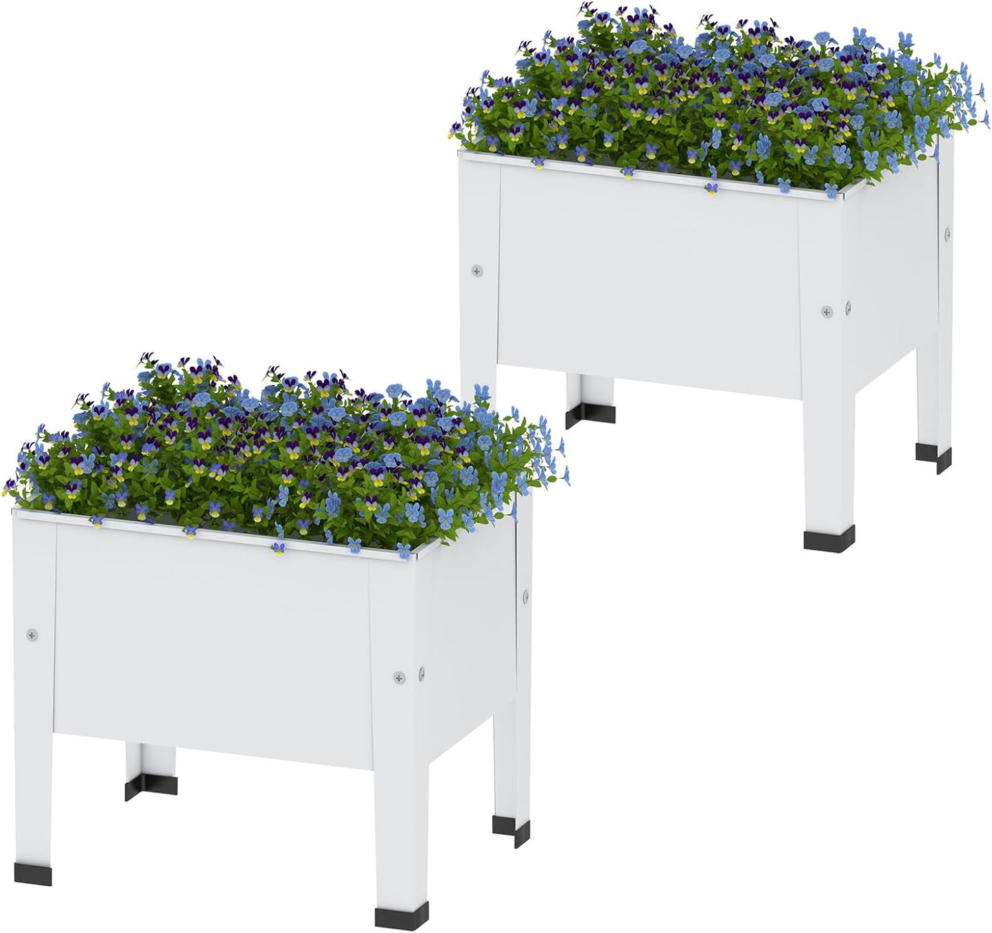 Aboxoo 14 Inch Small Planter Raised Garden Bed with Legs