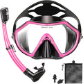 Snorkeling Gear for Adults - Dry Full-Face HD Panoramic Mask