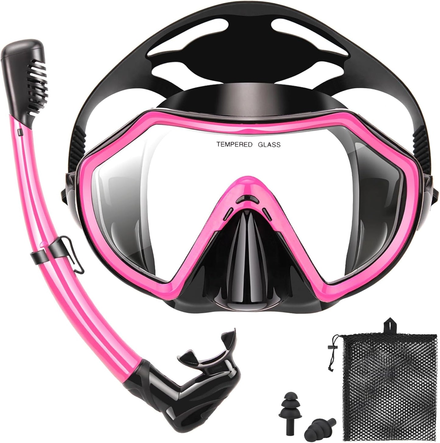 HD Panoramic View Dry Snorkel Set by PIYAZI