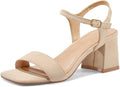 Women's Chunky Block Low Heels Open Toe Ankle Strap Heeled Sandals 2