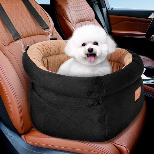 Memory Foam Dog Car Seat: Cozy & Elevated Comfort