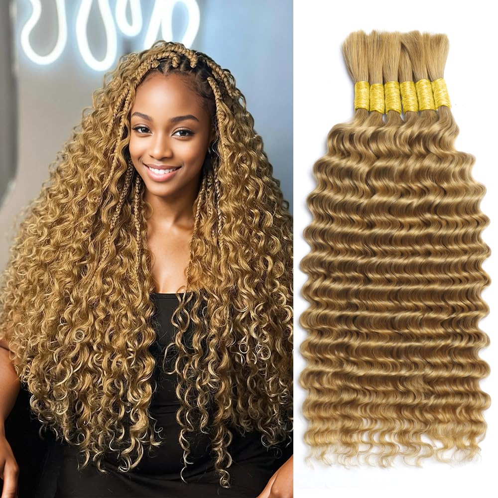 Honey Blonde Braiding Hair 150g 20 Inch 6 Bundles for Braiding