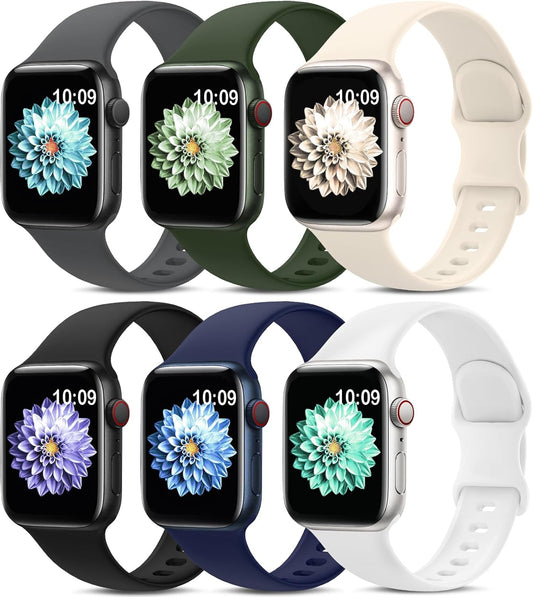 Waterproof Silicone Sport Bands for Apple Watch - AMSKY