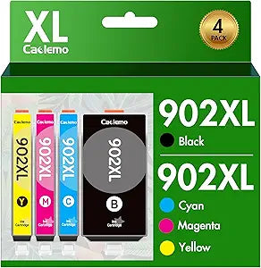 902XL Ink Cartridges for HP Printers - High Quality Combo Pack