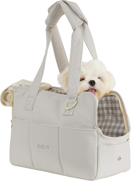 Dog Purse Carrier for Small Dogs with Large Pockets and Comfort