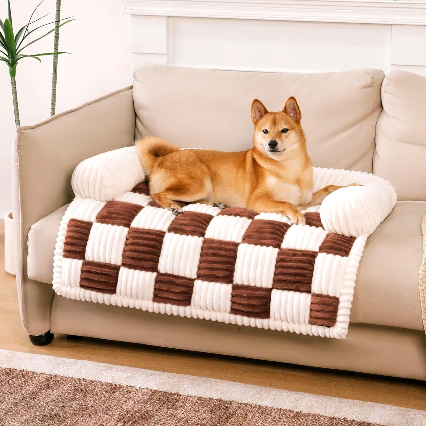 Funny Fuzzy Pet Couch Covers for Sofa and Dog Bed Protector