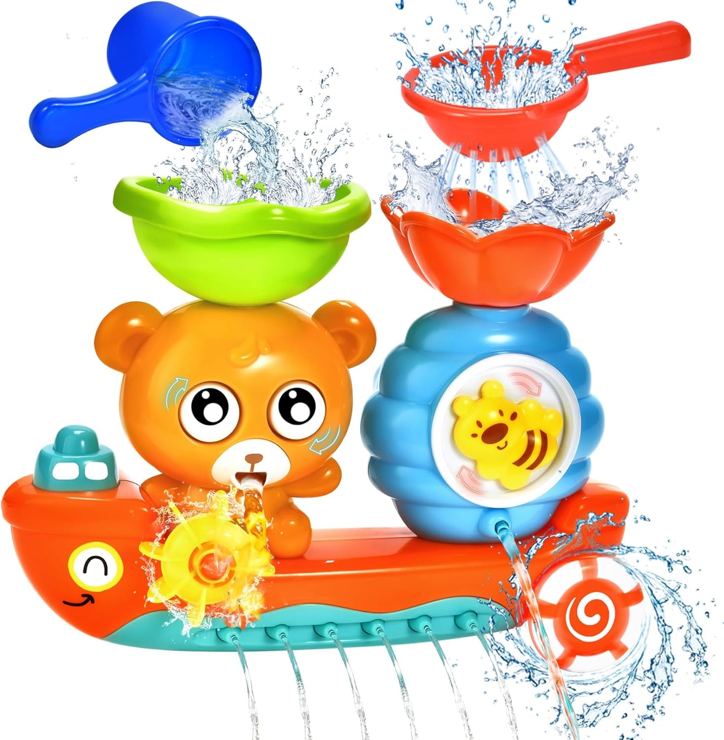Interactive Bear Bath Toy Set for Toddlers
