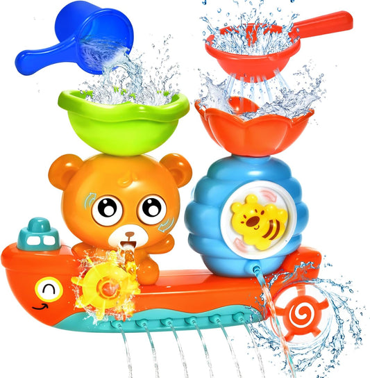 Interactive Bear Bath Toy Set for Toddlers